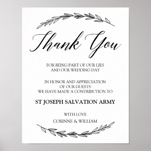 Poster Signal mariage - Dons Laurel Signal Mariage (Devant)