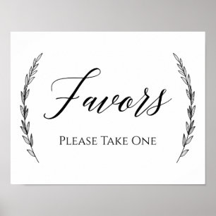 Poster Signal mariage - Favoriser Laurel Signal Mariage