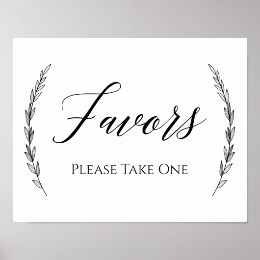 Poster Signal mariage - Favoriser Laurel Signal Mariage (Devant)