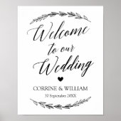 Poster Signal mariage - Mariage Bienvenue Laurel Mariage  (Devant)