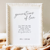 Poster Signal Mariage Minimaliste Moderne Génération D'Am