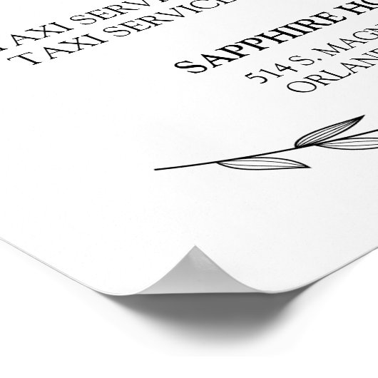 Poster Signal mariage - Ne pas boire et conduire Laurel S (Coin)