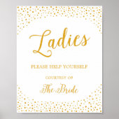Poster Signal mariage - Panier pour femmes Confetti (Devant)