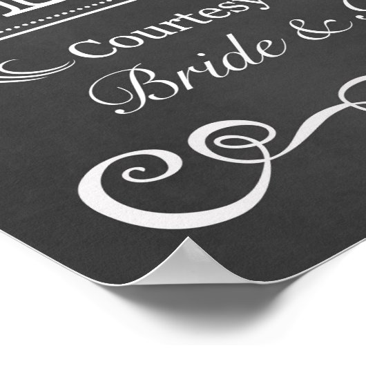 Poster Signal mariage - Panneau de signalisation Mariage  (Coin)