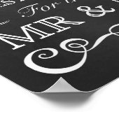 Poster Signal mariage - Panneau de signalisation Mariage (Coin)