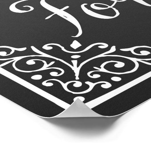 Poster Signal mariage "Pour avoir et tenir à partir de ce (Coin)