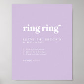 Poster Signal Mariage Retro Summer Lavender Audio (Devant)