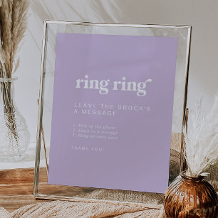 Poster Signal Mariage Retro Summer Lavender Audio