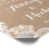 Poster Signal Mariage Russe à cordon lumineux à dentelle (Coin)