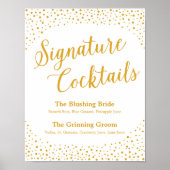 Poster Signal mariage - Signature Cocktail Confetti Signa (Devant)