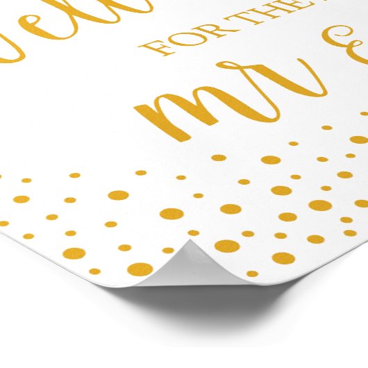 Poster Signal mariage - Symbole Mariage Confetti (Coin)