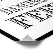 Poster Signal mariage Voici un régal pour vos pieds dansa (Coin)