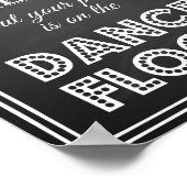 Poster Signal mariage vous trouverez votre siège ici vint (Coin)