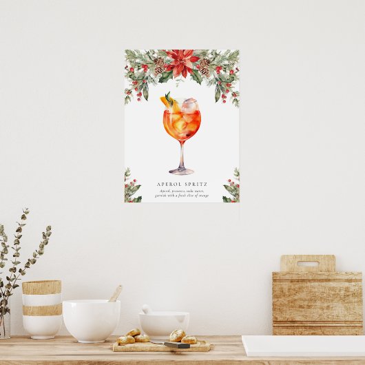 Poster Signal Noël Signature Boisson (Cuisine)