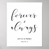 Poster Signal pour toujours et toujours mariage (Devant)