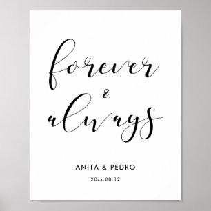 Poster Signal pour toujours et toujours mariage