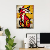 Poster Signal Primal — Le Renard (Bureau à domicile)