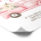 Poster Signal rabat citrouille Baby shower camion (Coin)