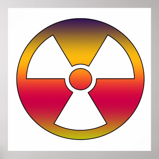 Poster Signal radioactif nucléaire (Devant)