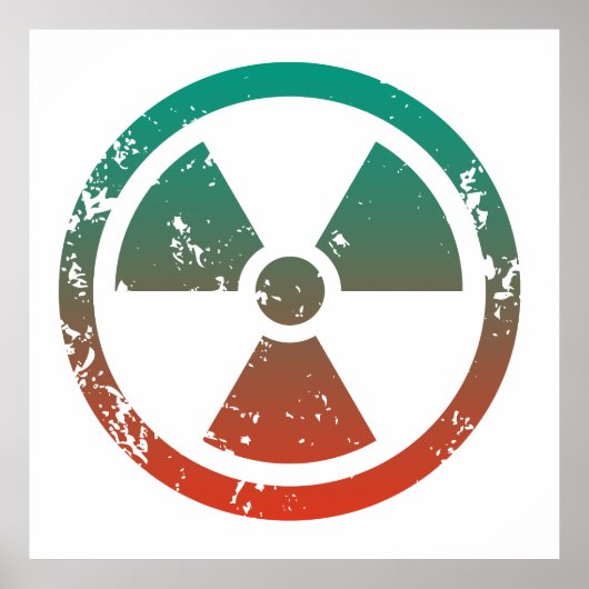 Poster Signal radioactif nucléaire (Devant)