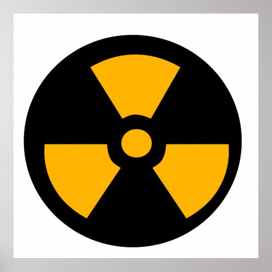 Poster Signal radioactif nucléaire (Devant)