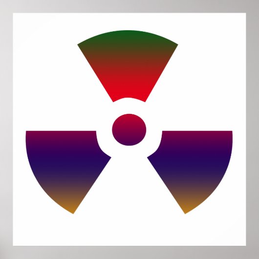 Poster Signal radioactif nucléaire (Devant)