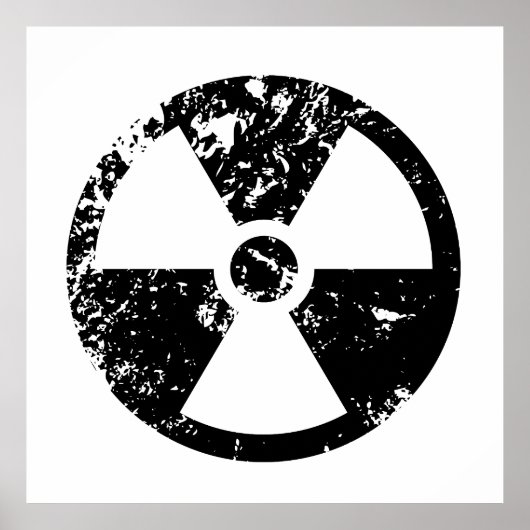 Poster Signal radioactif nucléaire (Devant)