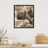 Poster Signal Rock Elk Canyon Black Hills SD 1890 (Cuisine)