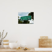 Poster Signal routier extraterrestre, Rachel, Nevada (Cuisine)