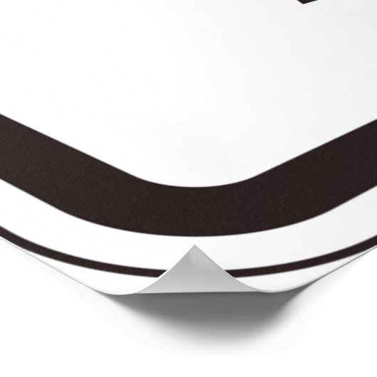 Poster Signal routier Stop Line (Coin)
