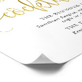 Poster Signal signature or typographie (Coin)