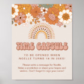 Poster Signal super de la capsule de temps de Baby shower (Devant)