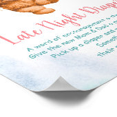 Poster Signaler l'affiche de la diaphragme de fin de nuit (Coin)