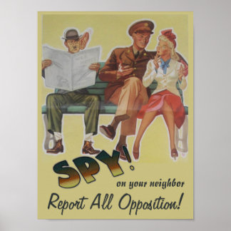Poster Signaler toute la satire politique de l'opposition