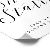 Poster Signalisation chic de station de collations pour B (Coin)