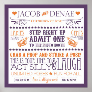 Poster Signalisation de la cabine photo