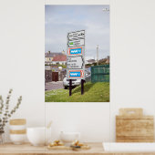 Poster signalisation routière irlandaise à kerry (Cuisine)