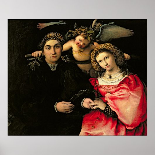 Poster Signataire Marsilio Cassotti et sa femme, Faustina (Devant)