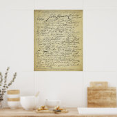 Poster Signataires de la Déclaration d'indépendance Impri (Cuisine)