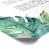 Poster Signature Boissons 8x10 Mariage tropical (Coin)