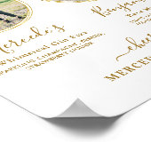 Poster Signature Boissons Custom Photo Gold Mariage Bar (Coin)