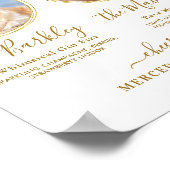 Poster Signature Boissons Custom Photo Gold Pet Mariage B (Coin)