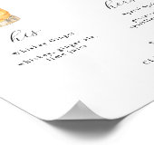 Poster Signature Boissons Mariage - Panneau (Coin)