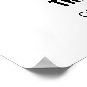 Poster Signature Boissons Mariage signe noir et blanc (Coin)