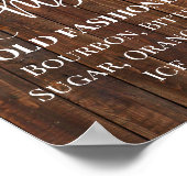 Poster Signature Boissons Réception de mariage Signal rus (Coin)