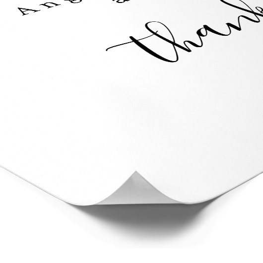 Poster Signature botanique Cocktails Bar Mariage Panneau (Coin)