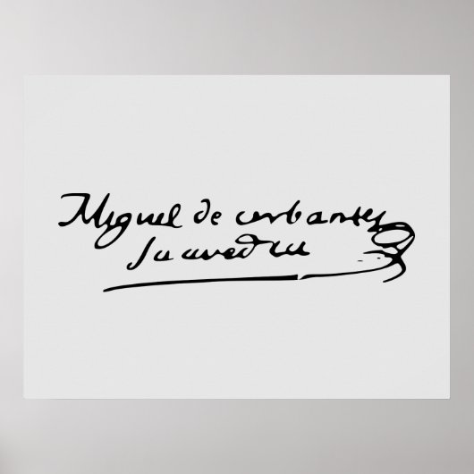 Poster Signature Cervantes (Devant)