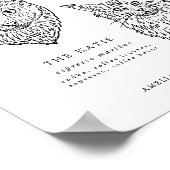 Poster Signature Chat moderne Boissons Mariage Bar pour a (Coin)