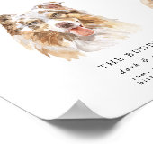 Poster Signature Chien moderne Boissons Mariage Bar Anima (Coin)