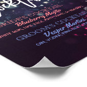 Poster Signature Cocktail Boisson Menu Mariage Décor Sign (Coin)